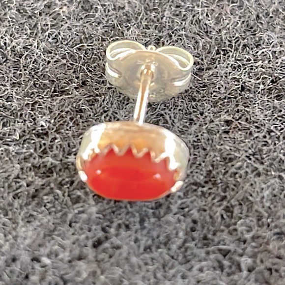 Sterling Coral Ring & Earrings - Picture 5 of 5